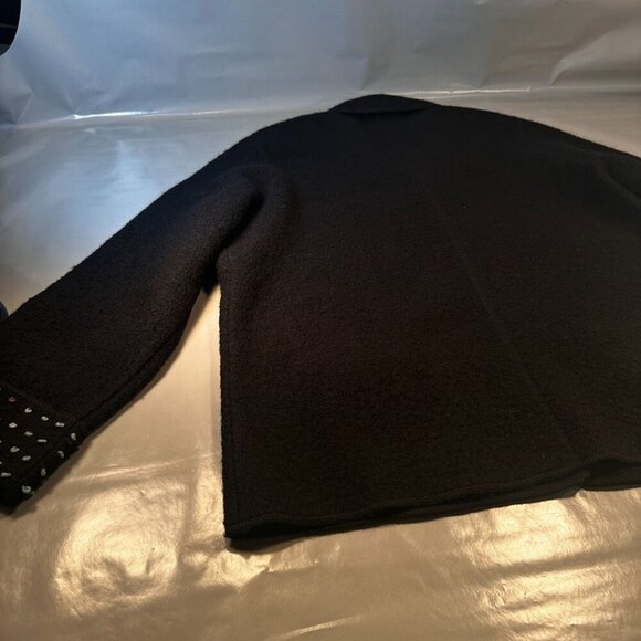 Carroll Reed Wool Jacket Women Felted Textured Pocket Cardigan Long Sleeve - Picture 15 of 16